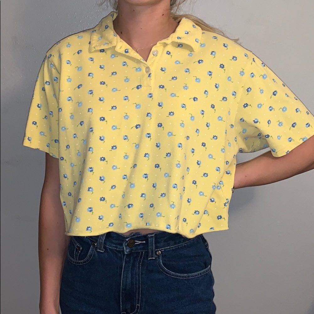 Vintage crop button up